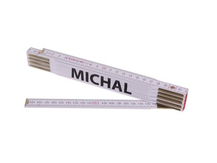 295211 metr skladaci 2m michal profi bily drevo