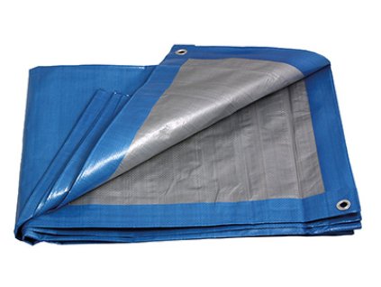 304919 pe plachta zakryvaci profi 4x6m 140g 1m2 modro stribrna