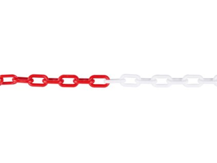 311288 retez plastovy 5 5mmx25m cerveno bily