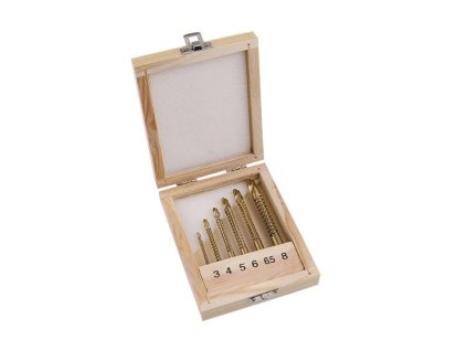 301127 sada frezovacich vrtaku hss titan 6ks 3 8mm