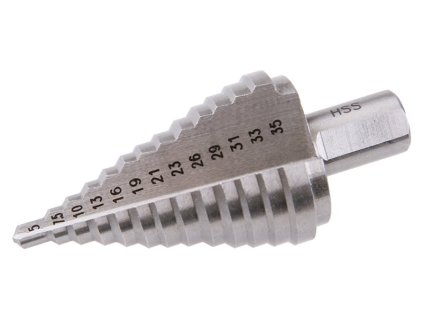 301136 vrtak stupnovy hss 5 35mm 13 stupnu