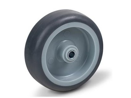 176169 kolecko plne d75 d10 5 60kg sedy kaucuk kluzne lozisko