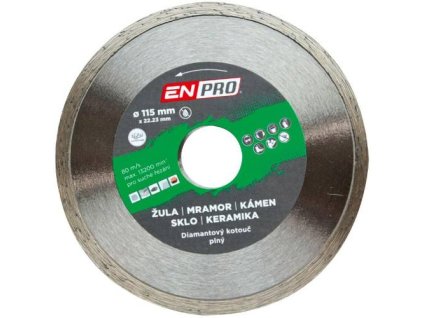 17916 kotouc diamantovy plny 115 x 1 2 x 22 3 mm enpro