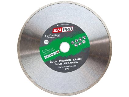 17928 1 121524 kotouc diamantovy plny 230 x 1 8 x 22 3 mm enpro 0z