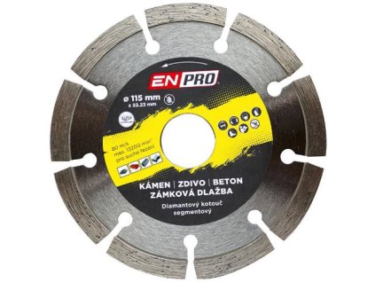 17898 kotouc diamantovy segment 115 x 1 2 x 22 3 mm enpro