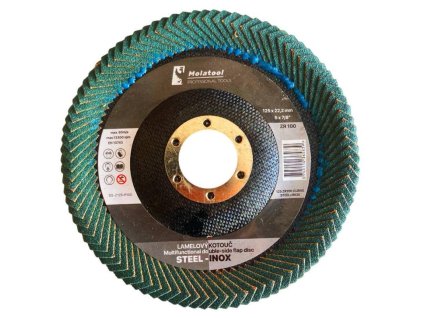 18759 122758 kotouc oboustranny lamelovy brusny profi 125 p100 zirkon 0z