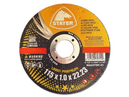 36480 37751135 kotouc rezny na kov premium t41 115 x 1 x 22 23 mm 10 ks stayer 0z