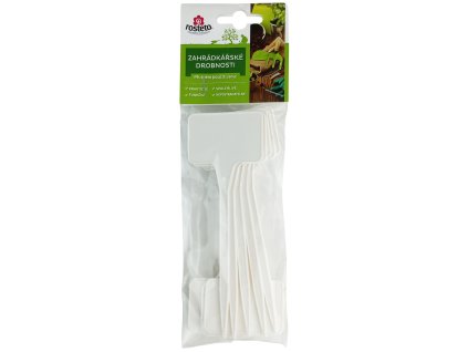 174690 jmenovka zapich rosteto sl 135 bila 15x5 5x3 5 cm sada 10ks rovna