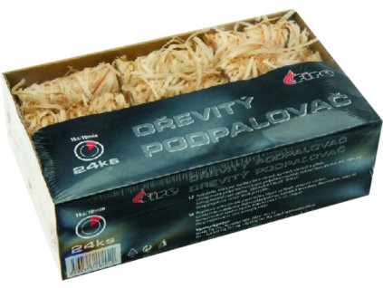 167232 podpalovac z drevite vlny 58 mm 24 ks premium