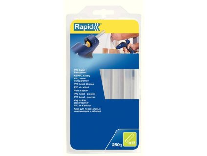37674 1 463107950 lepidlo tavne na pvc a kabely 12 mm 250 g transparentni blistr rapid 0a