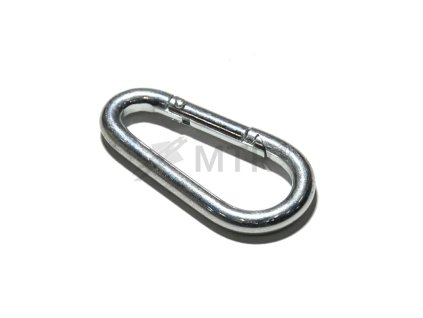 Karabína hasičská vajcovitý tvar DIN 5299B (Varianta 50mm Zn)