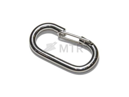 Karabína oválna s pružinou nerez A4 (Varianta 50mm nerez A4)