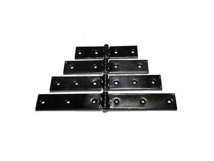 Záves stavebný zosilnený, čierny lak (Varianta 160mm černý lak)