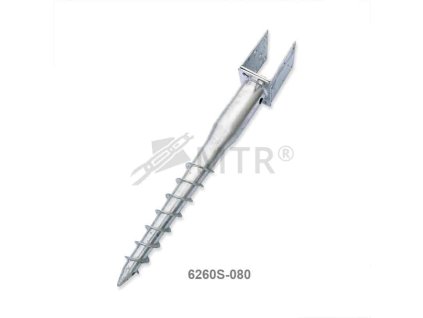 Zemná skrutka MTR U nastaviteľný (Varianta 80-170x685x2,0mm žár. Zn)