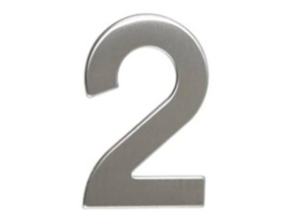 29538 1 148324 cislo 2 50 mm samolepici nerez 0z