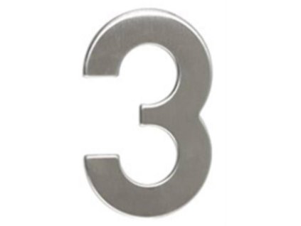 29541 1 148325 cislo 3 50 mm samolepici nerez 0z