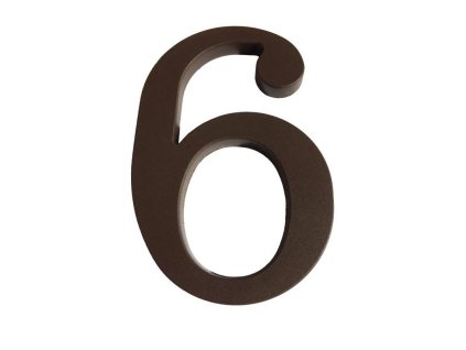 29595 1 148346 cislo 6 180 mm plastova hneda 0z