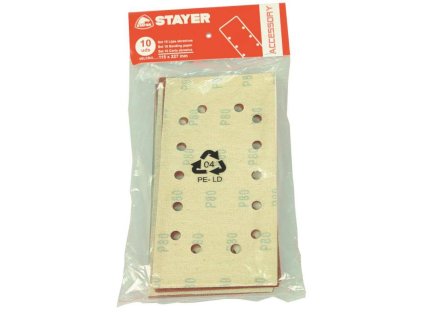 36087 1 37712127 papir brusny k bruskam lom 185 93 x 186mm zrno 40 10 ks stayer 0a