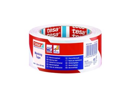 24657 138271 paska vystrazna samolepici pvc 60760 33 m x 50 mm samolepici cerveno bila 0z