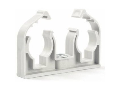 38157 prichytka d 2 x 15 s klipem a matici m6 bila