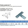 Doska spojovacia T (Varianta 70x50x16x2mm Zn)