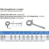 Hák hojdačkový s skrutkou (Varianta 7,8x120mm Zn)