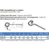 Hák hojdačkový s vrutom nerezový (Varianta 7,8x140mm nerez A2)