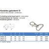 Karabína galantérna D (Varianta 40x16mm Ni)