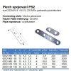 Plech spojovací PS2 (Varianta 40x15x1,5mm Zn)