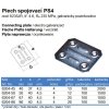 Plech spojovací PS4 (Varianta 40x37mm Zn)