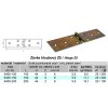 Záves kĺbový Z5 (Varianta 100x44x2mm Zn)