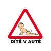 1063287 1 samolepka dite v aute 160x155mm