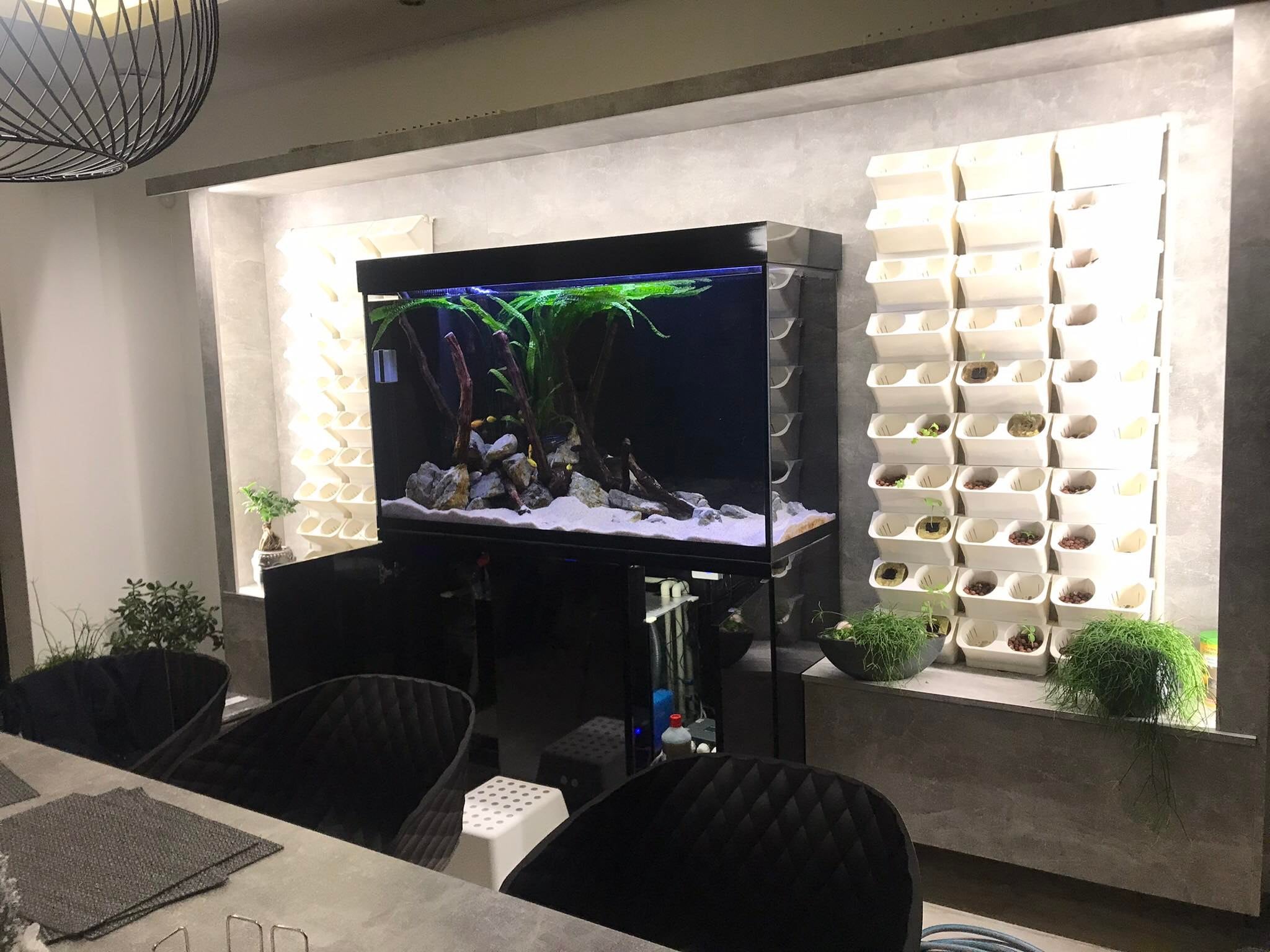 Malawi akvárium - 160x50x80 - Optiwhite