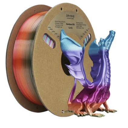 FILAMENT ERYONE / PLA SILK / MACARON RAINBOW / CANDY / 1,75 MM / 1 KG