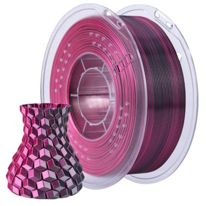 FILAMENT ELEGOO / PLA SILK / BLACK-RED / 1,75 mm / 1 kg