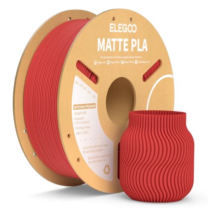 FILAMENT ELEGOO / PLA MATTE / RUBY RED / 1,75 mm / 1 kg