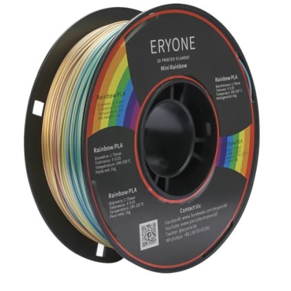 ERYONE | PLA Silk Macaron Rainbow | Mini Rainbow | 1.75mm | 1kg