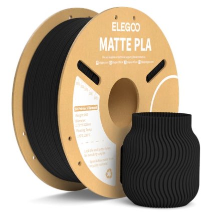 FILAMENT ELEGOO / PLA MATTE / BLACK / 1,75 mm / 1 kg