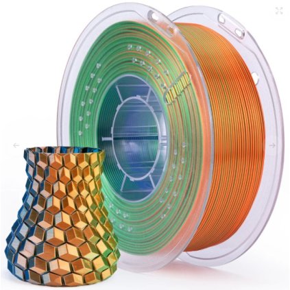 FILAMENT ELEGOO / PLA SILK / BLUE-GREEN-ORANGE / 1,75 mm / 1 kg
