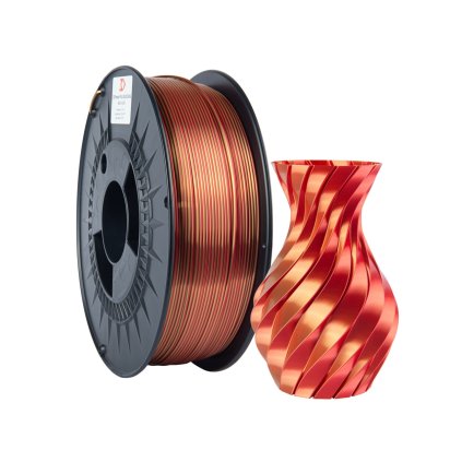 FILAMENT 3D POWER / PLA DUAL SILK / ČERVENÁ-ZLATÁ / 1,75 MM / 1 KG 1