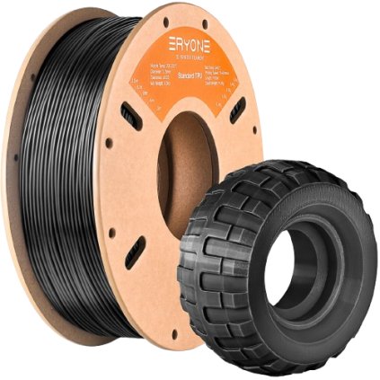 ERYONE / TPU / Černá / 1.75mm / 0.5kg - Filament pro 3D tisk
