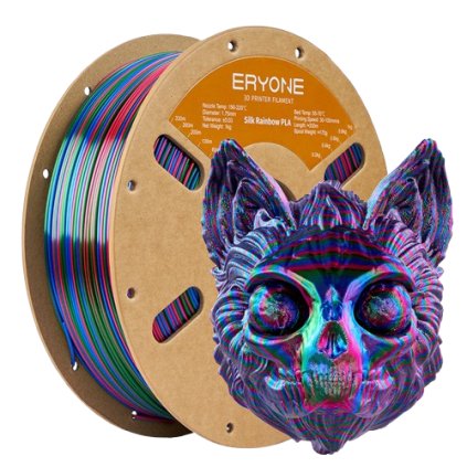 ERYONE / Pla Silk / Triple - Color / Twisted Rainbow-Tracing - Červená-Modrá-Zelená / 1.75mm / 1kg – Filament pro 3D tisk