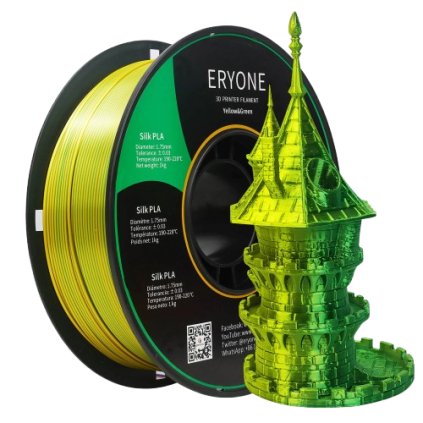 ERYONE / Pla Silk / Dual-color / Žlutá-zelená / 1.75mm / 1kg – Filament pro 3D tisk