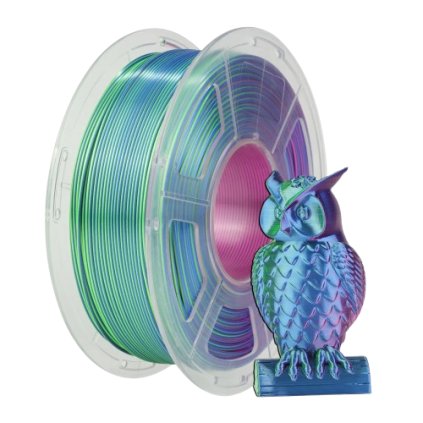 Jayo / PLA Silk / Modrá - Zelená - Fialová / 1.75mm / 1kg - Filament pro 3D tisk