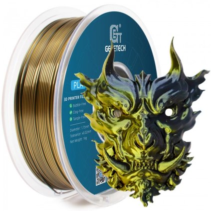 GEEETECH / Pla Silk / Dual-color / Zlatá - Černá / 1.75mm / 1kg – Filament pro 3D tisk