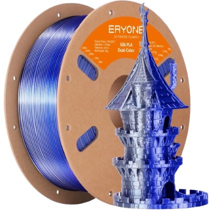 RYONE / Pla Silk / Dual-color HS / Modrá - Stříbrná / 1.75mm / 1kg – Filament pro 3D tisk