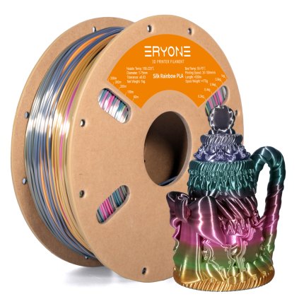 ERYONE / Pla Silk / Macaron Rainbow / Metal Silk / 1.75mm / 1kg – Filament pro 3D tisk