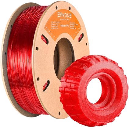 ERYONE / TPU / Červená transparentní / 1.75mm / 0.5kg - Filament pro 3D tisk