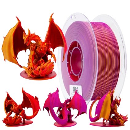 ZIRO / Pla Matte / Tri Color - Afterglow / 1.75mm / 1kg – Filament pro 3D tisk
