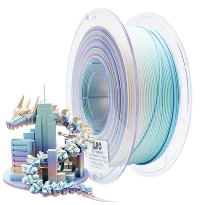 ZIRO | PLA Matte filament | Gradient - Pastel Spectrum | 1.75mm | 1kg 1